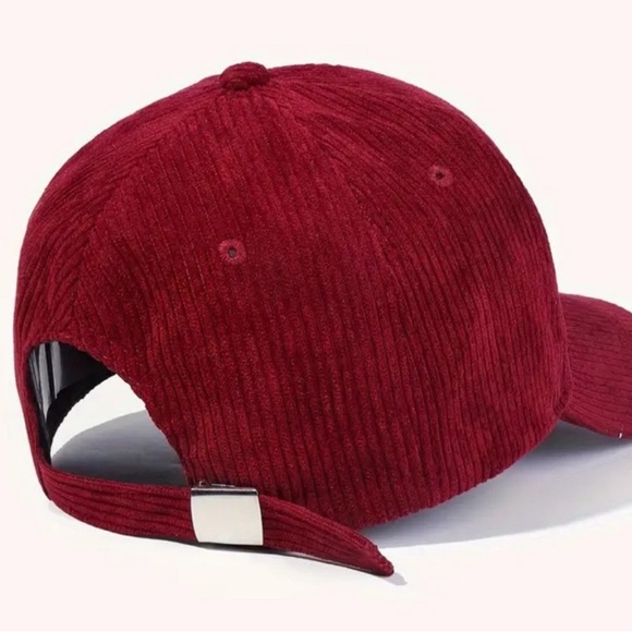 NWT New York N.Y. Red Corduroy Cap - Picture 4 of 5